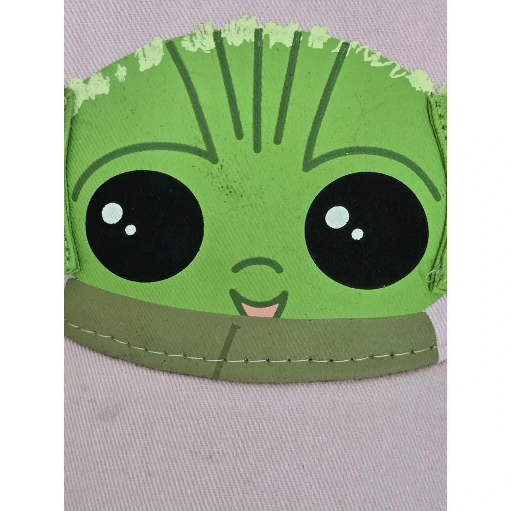 Star Wars Kids Grogu Baby Yoda Pink Baseball Cap Hat 3D Ears Mandalorian OSFM